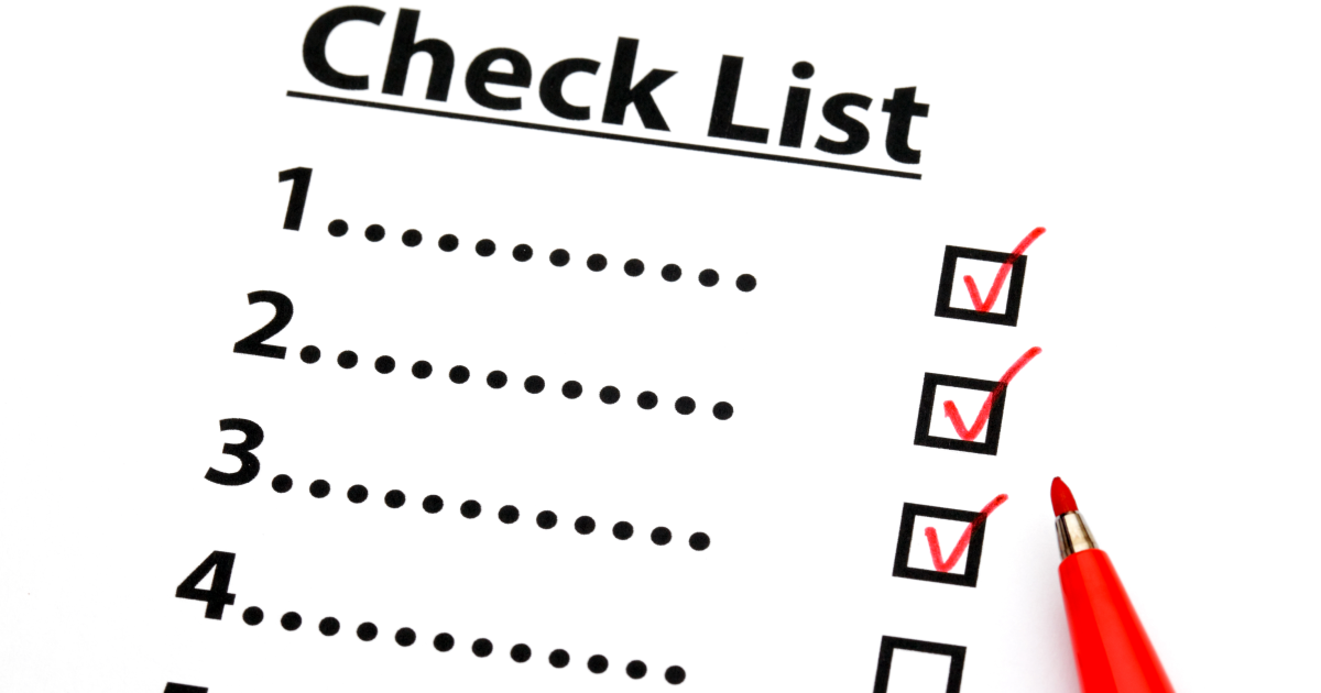 custom home checklist